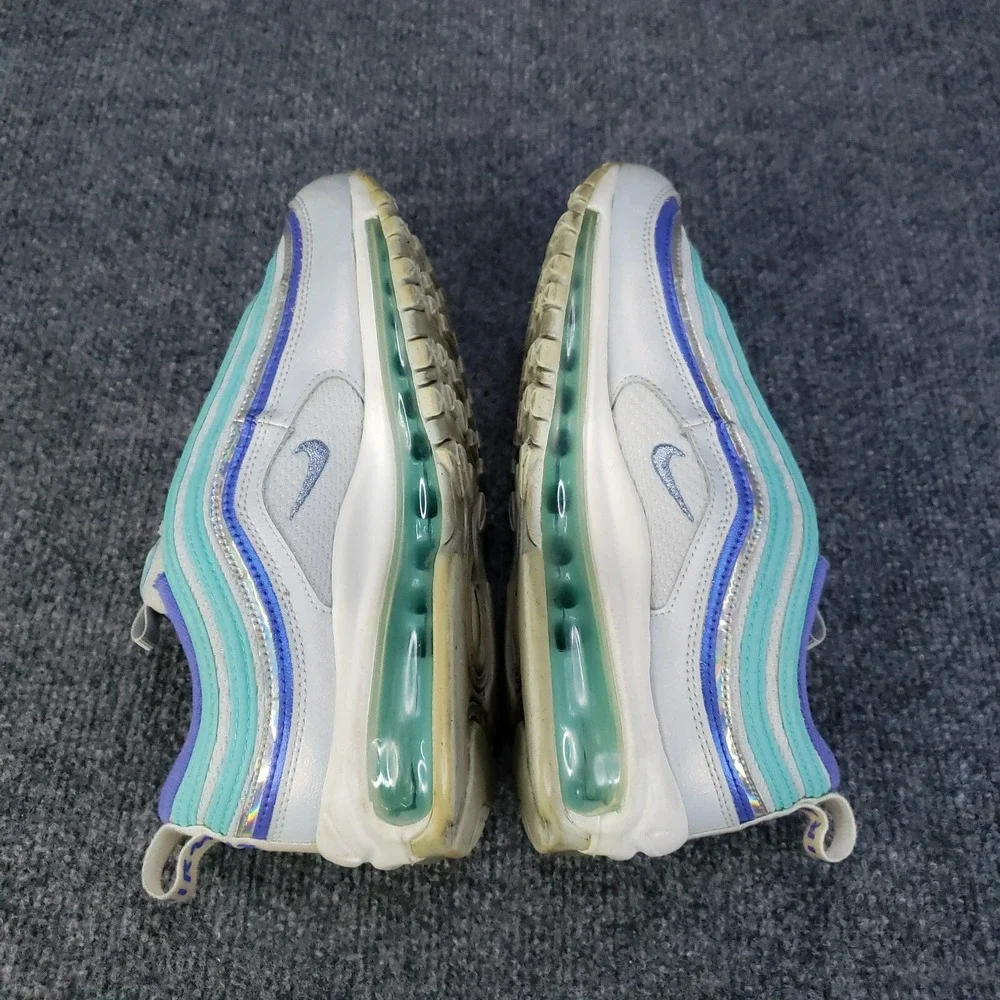 Nike Air Max 97 GS Shoes Youth Kids Size 6Y White‎ Blue Spruce Aura CT1965-400